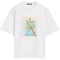 Its24heartz T-Shirts 210 in black, featuring a casual fit and round neckline, displayed on a hanger.