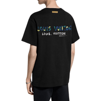 Black Its24heartz T-Shirt with round neckline and short sleeves, displayed on a plain background.
