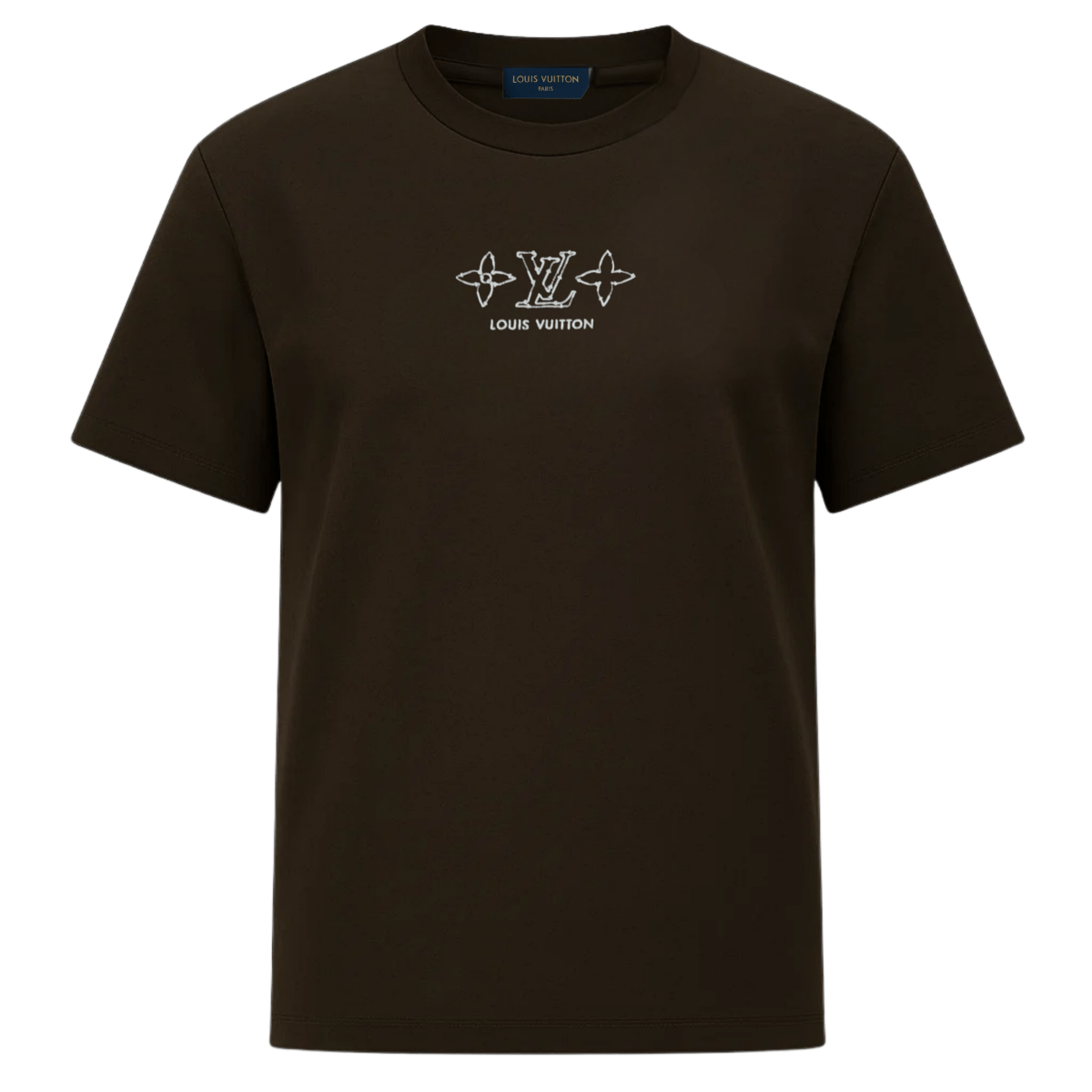 Brown Its24heartz T-Shirt featuring a casual style and soft fabric, displayed flat on a neutral background.