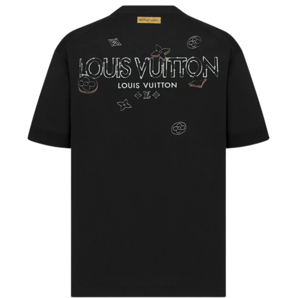 Black Its24heartz T-Shirt displayed on a flat surface, featuring a simple design and soft fabric texture.